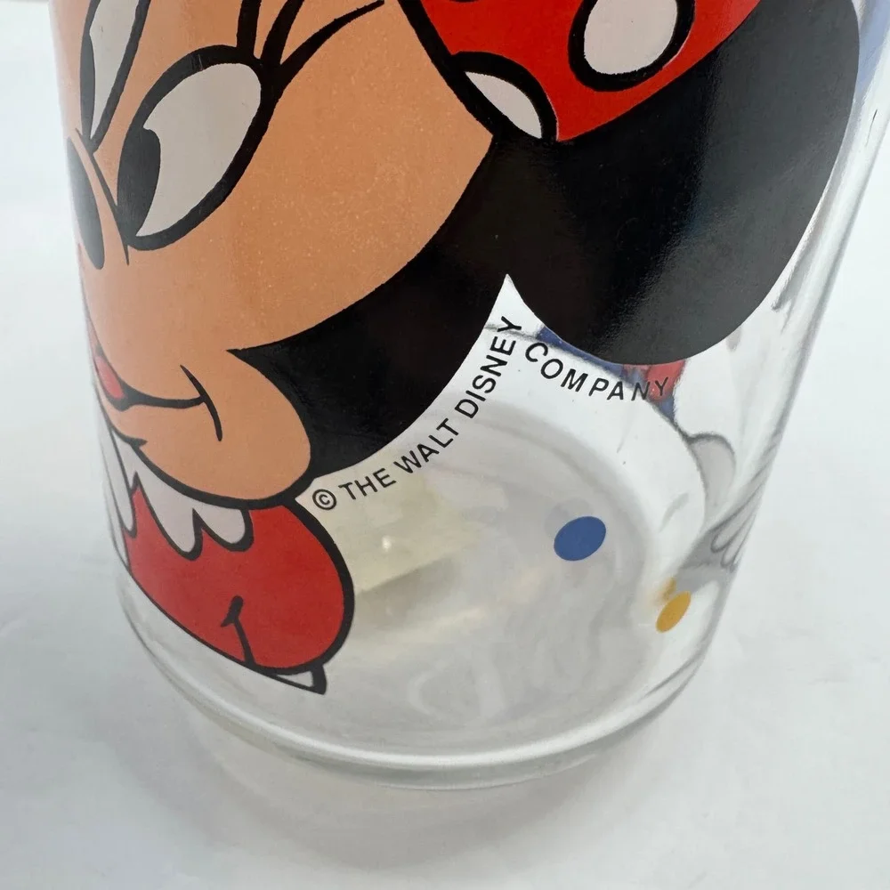 Disney‎ Anchor Hocking Glass Jar Mickey Minnie Donald 8.5